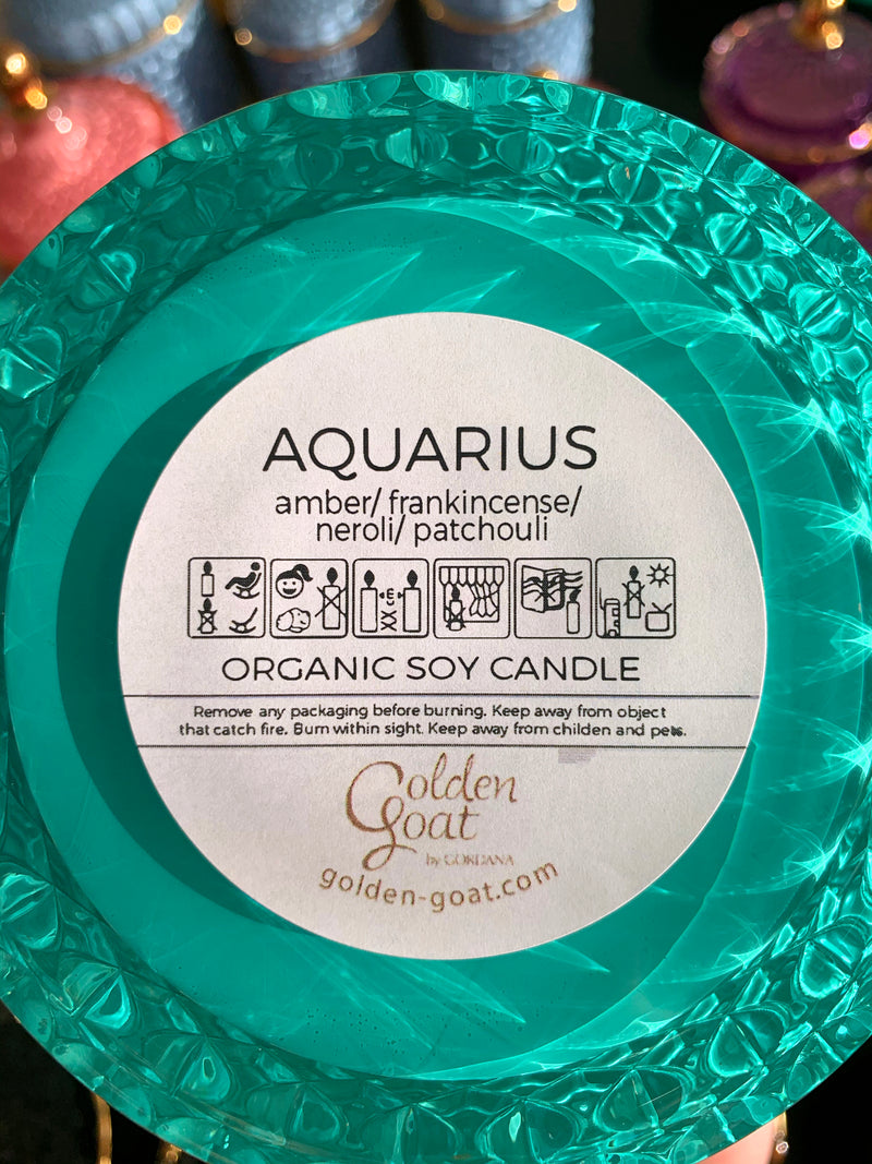 AQUARIUS organic scented candles