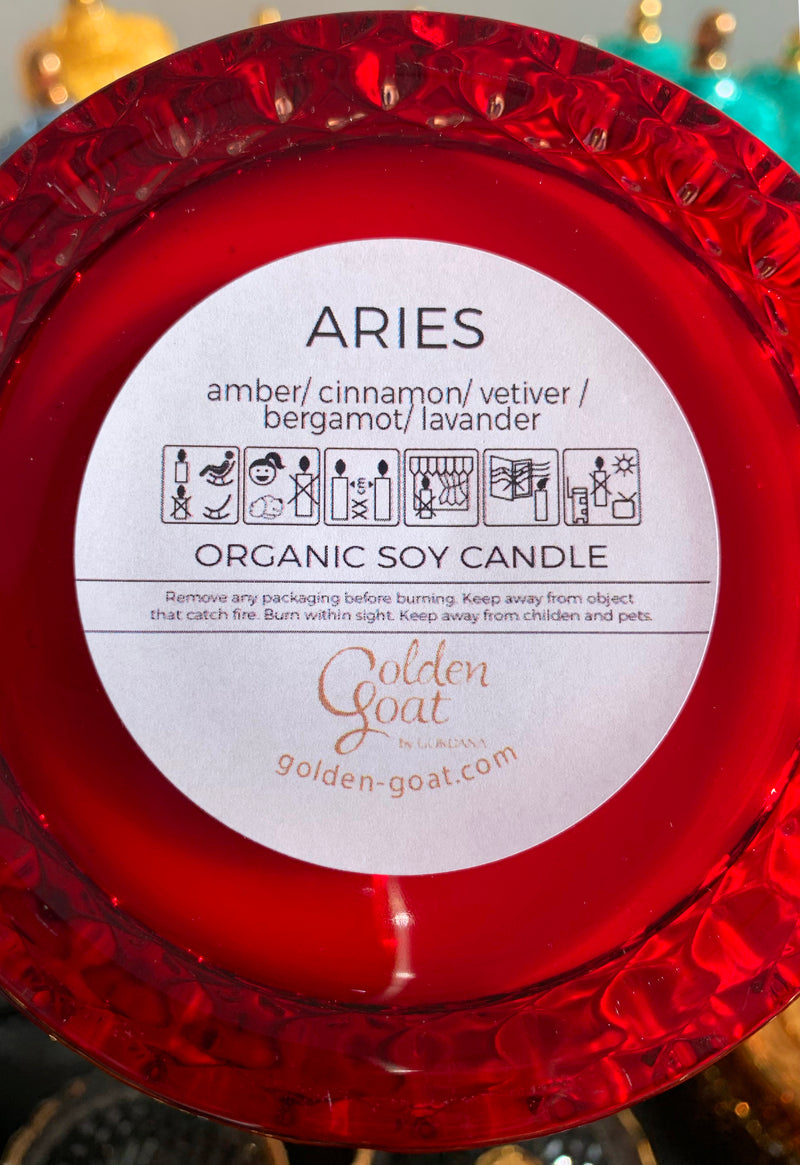 ARIES organic scented candles