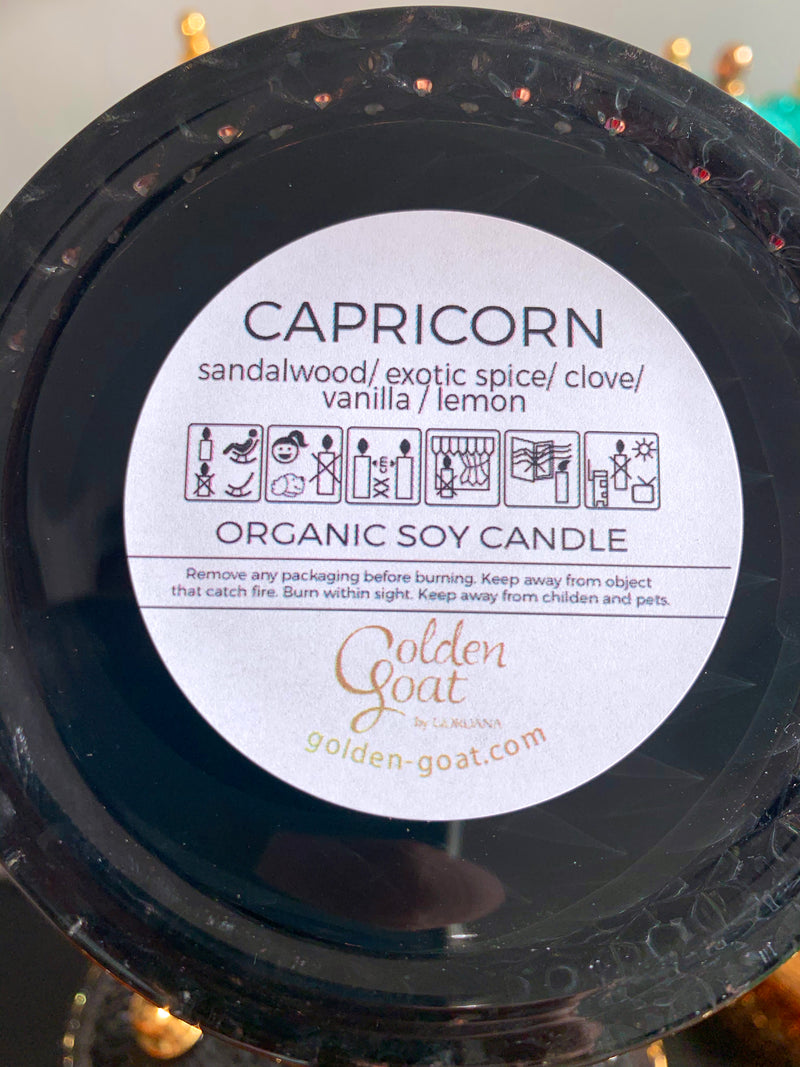 CAPRICORN organic scented candles