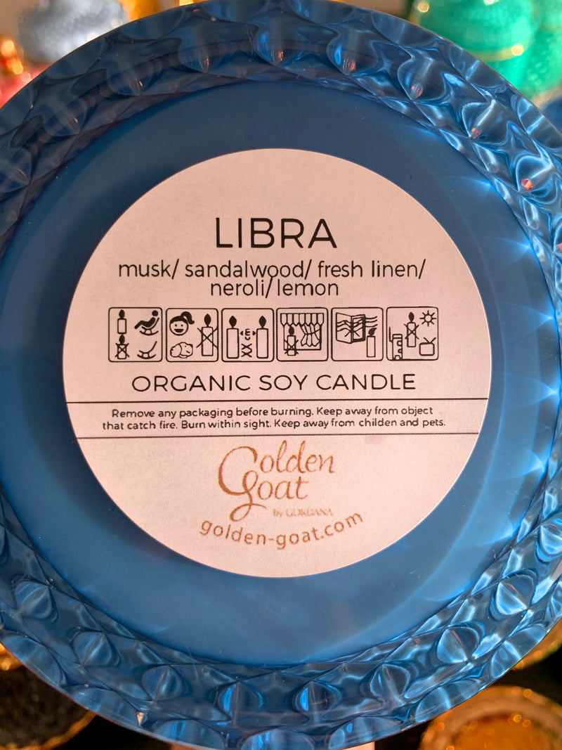 LIBRA organic scented candles