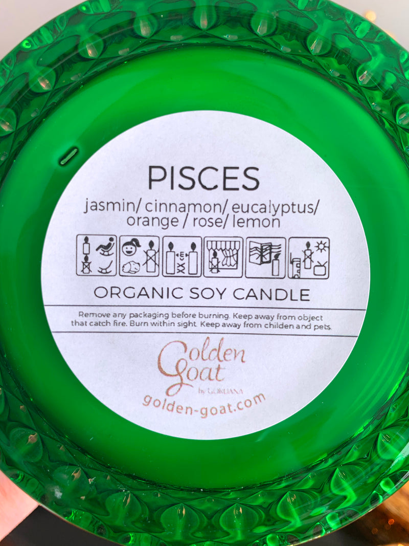 PISCES organic scented candles