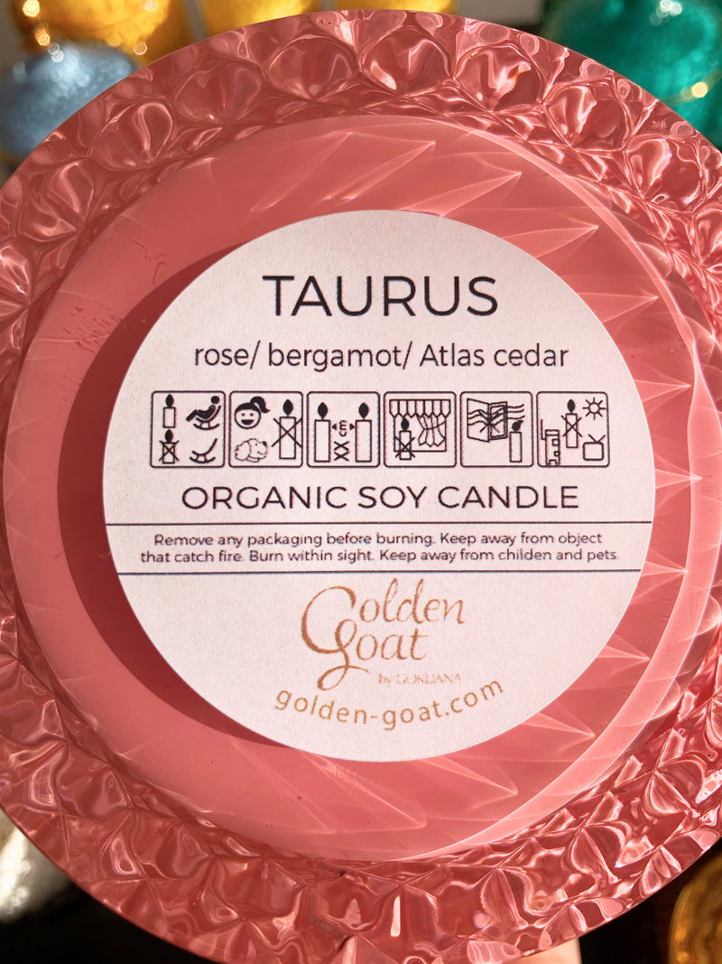 TAURUS organic scented candles