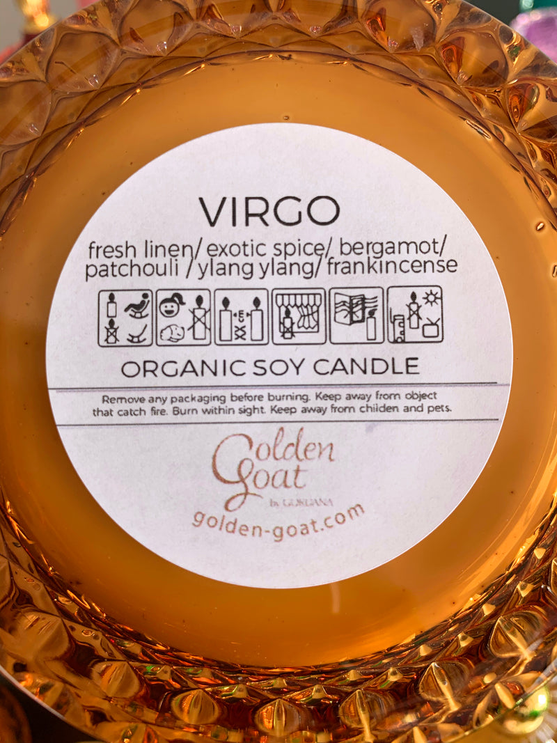 VIRGO organic scented candles